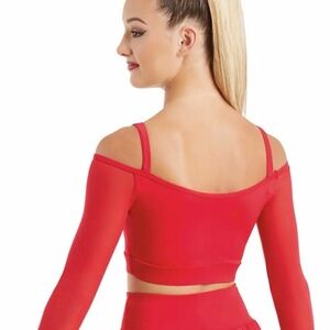 Balera Red Off-Shoulder Dance Costume